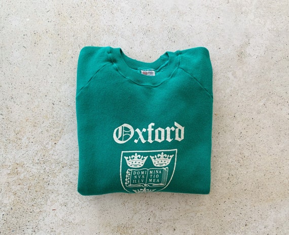 Vintage Sweatshirt | OXFORD UNIVERSITY Raglan Pull