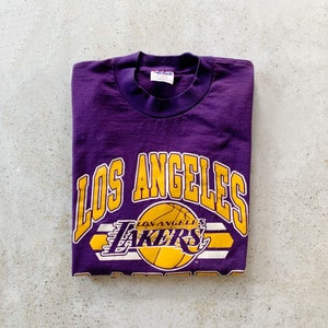 Los Angeles Lakers Youth XL Purple Mickey Mouse T-Shirt, Old Navy