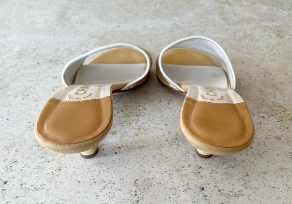 Vintage Shoes | CHANEL Logo Slides Sandals Mules … - image 5