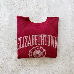 Vintage Sweatshirt | ELIZABETHTOWN COLLEGE University Collegiate Sweatshirt Pullover Shirt 80&#39;s | Size L