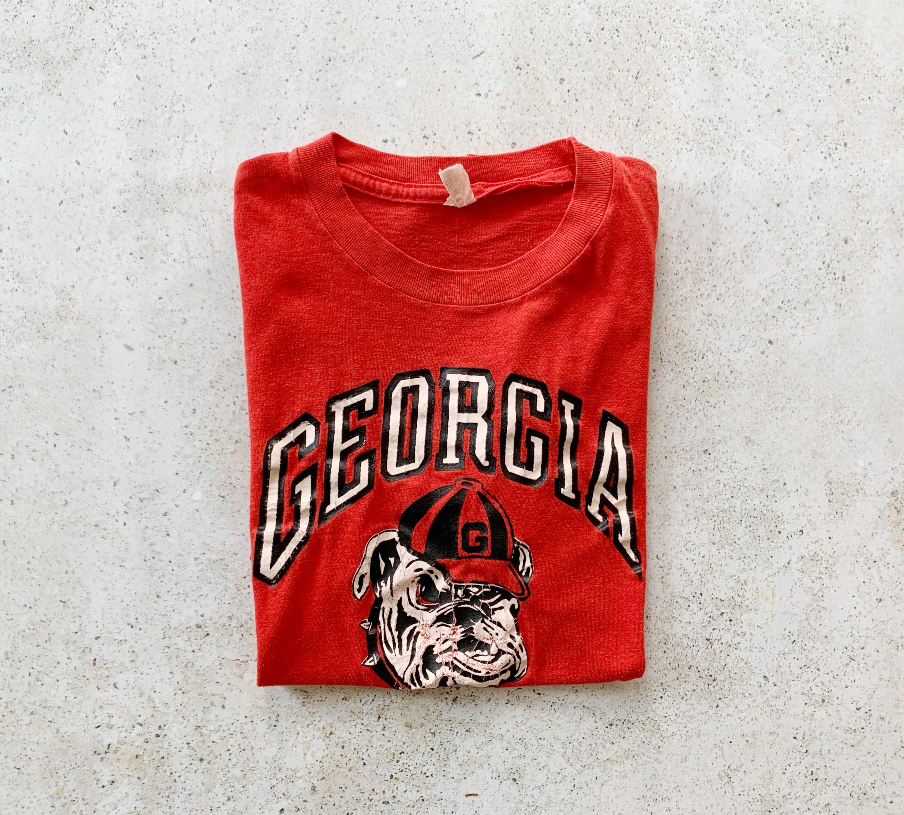 Vintage T-shirt GEORGIA BULLDOGS Graphic College Football - Etsy