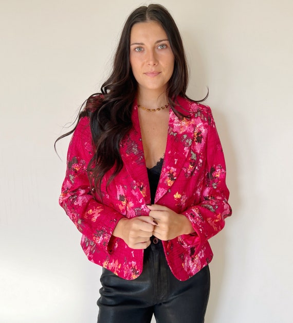 Escada floral jacket sale