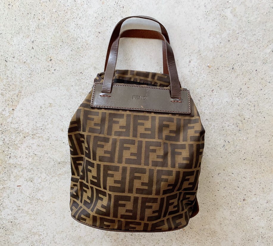 Vintage Bag | FENDI Zucca FF Monogram Mini Tote Bag Purse