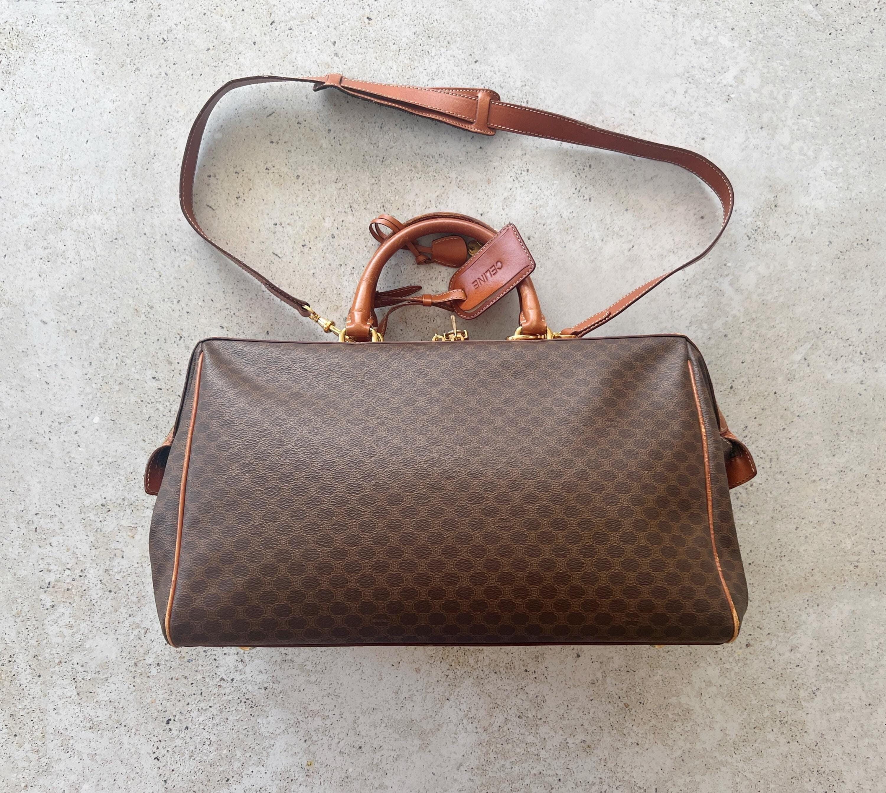 Vintage Bag | CELINE Macadam Logo Monogram Weekender Overnight