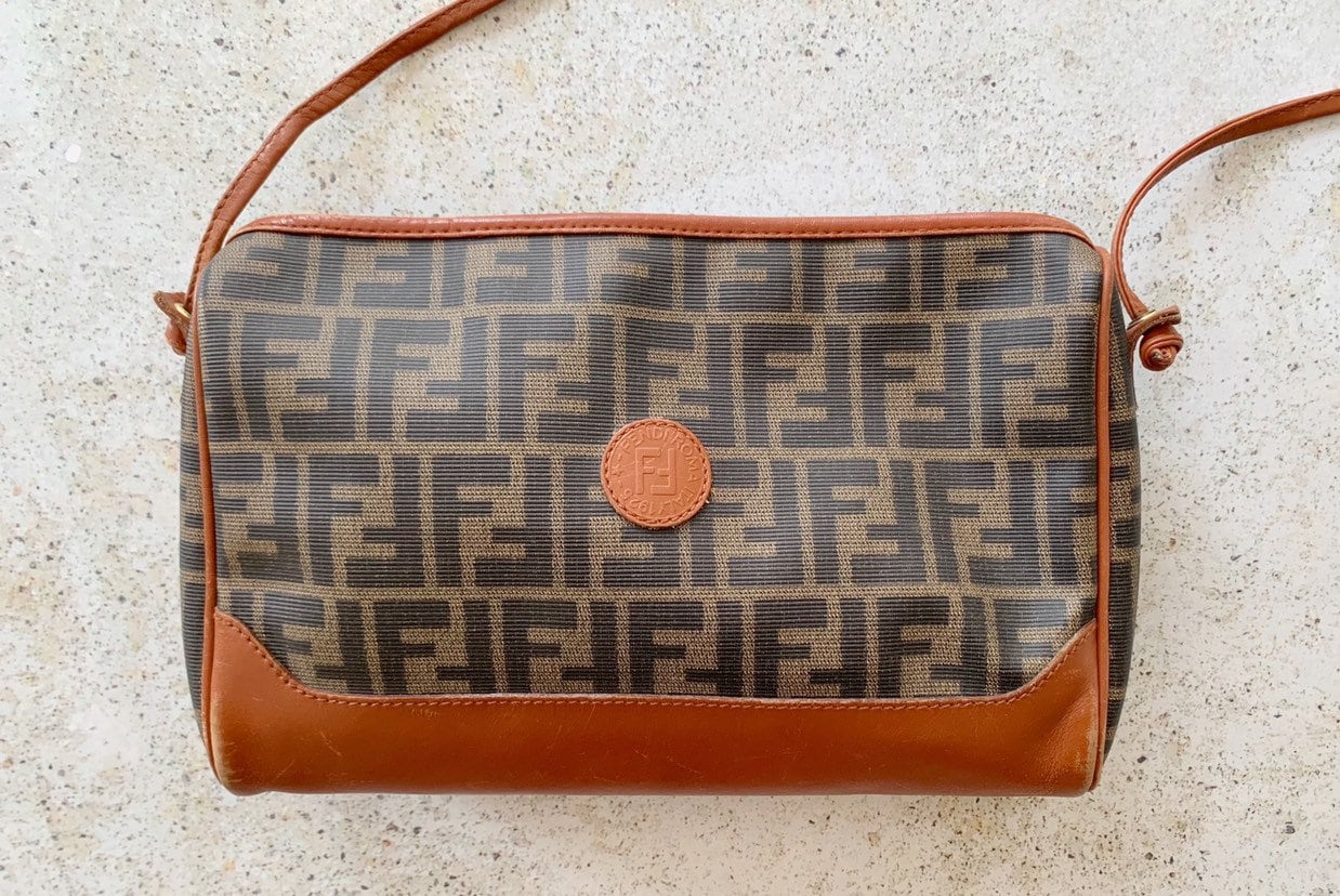 Vintage Bag FENDI Zucca FF Monogram Shoulder Bag