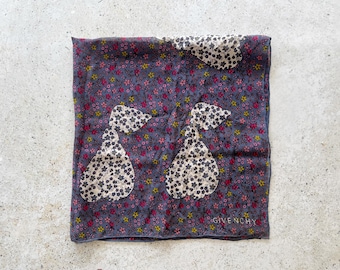 Vintage Scarf | GIVENCHY Silk Scarf Wrap Shawl Bandana Floral Luxury Designer