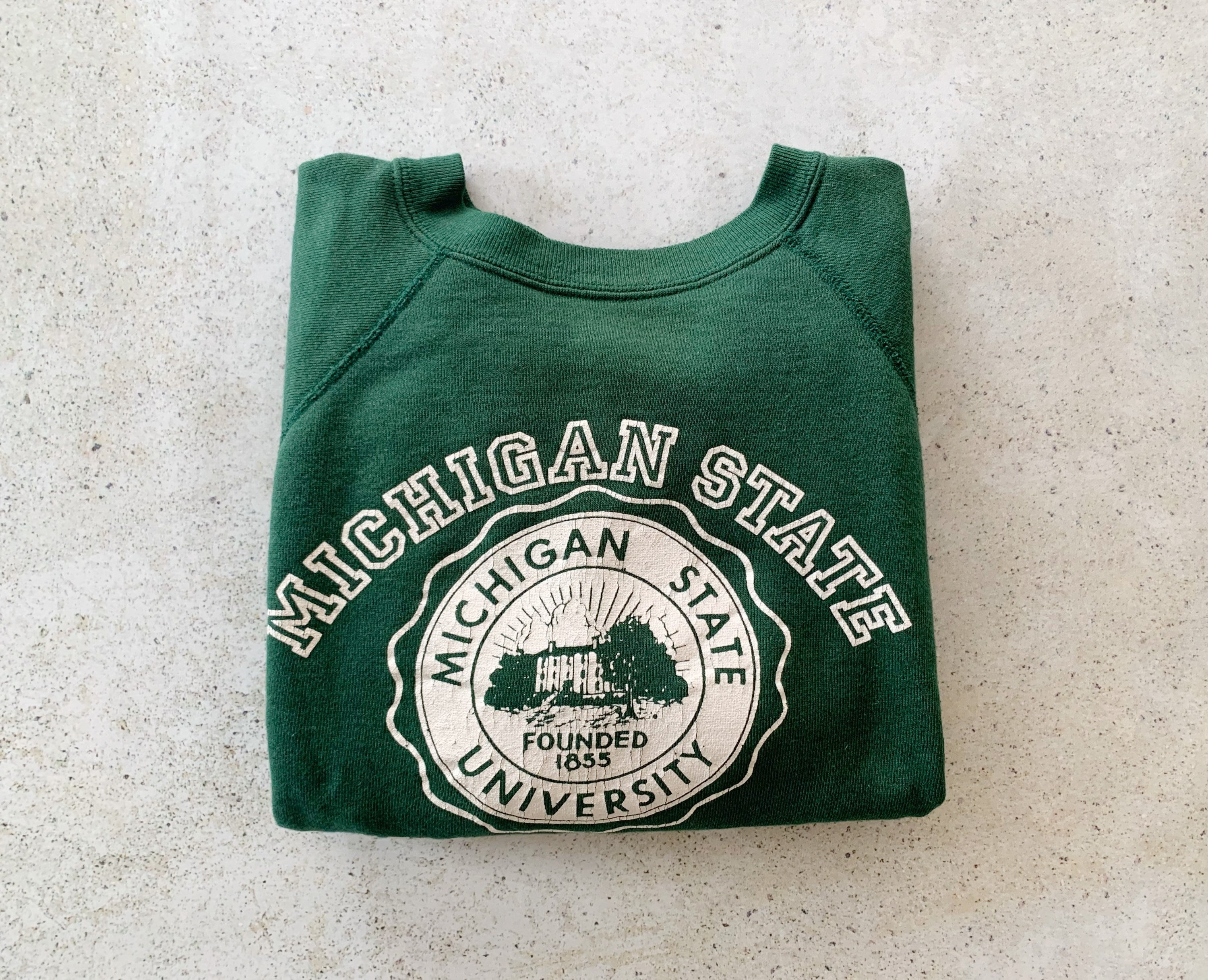 Infant/Toddler Raglan Michigan State University Hoodie and Pant Set