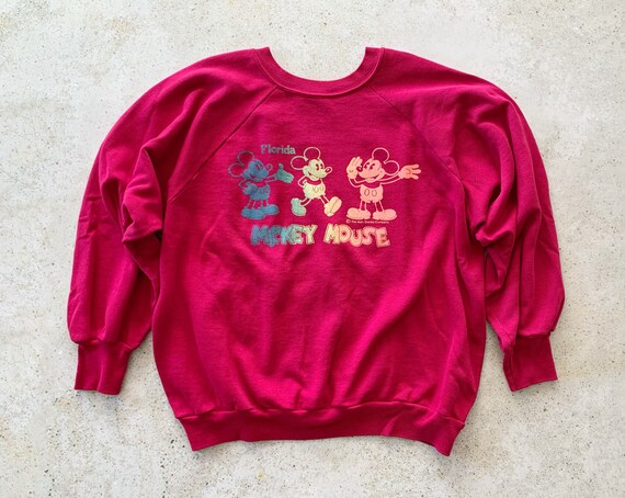 Vintage Sweatshirt | MICKEY MOUSE Florida Raglan … - image 2