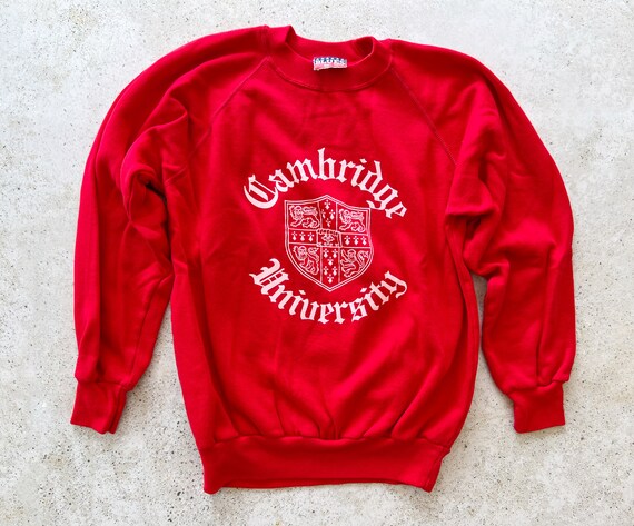 Vintage Sweatshirt | CAMBRIDGE UNIVERSITY College Raglan