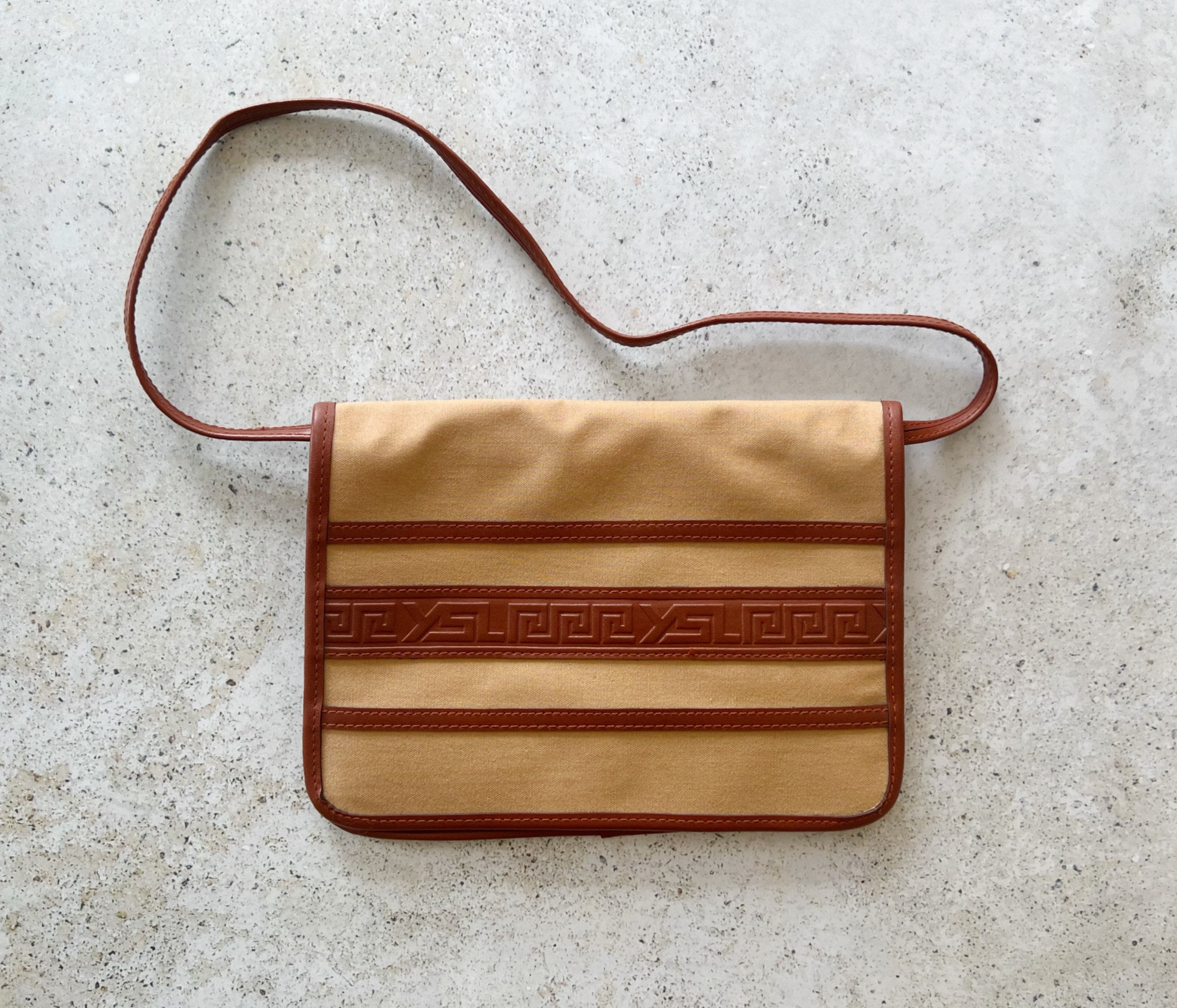 Vintage YSL Brown Crossbody