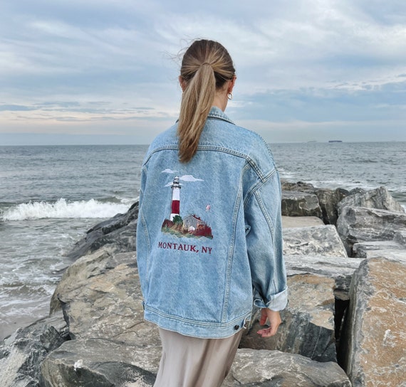 Vintage Jacket | MONTAUK NY Beach Coastal Nautica… - image 1