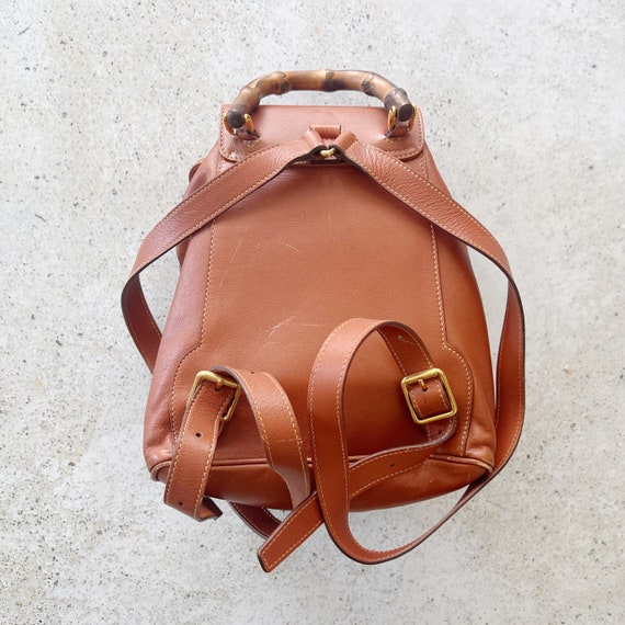 Vintage Bag | GUCCI GG Bamboo Leather Mini Backpa… - image 6