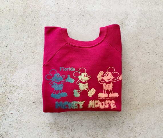 Vintage Sweatshirt | MICKEY MOUSE Florida Raglan … - image 1