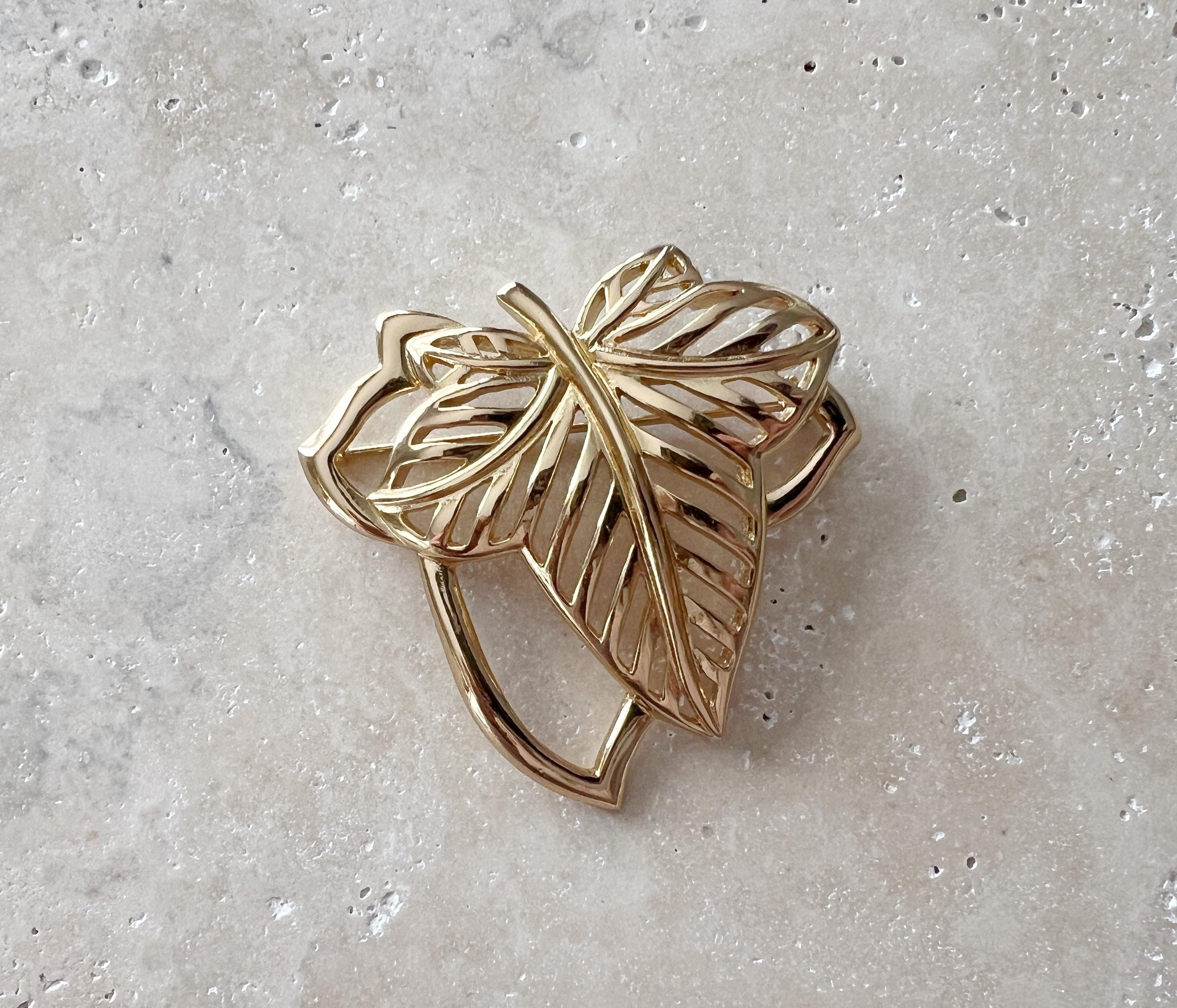 Christian Dior Leaf Brooch - Etsy