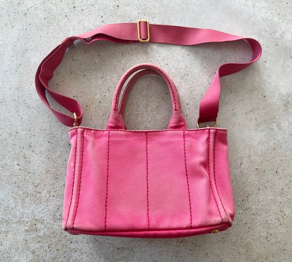 Vintage Bag | PRADA Canapa Mini Canvas Convertible Beach Vintage Bag | PRADA Canapa Mini Canvas Convertible Beach