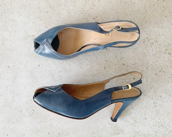 Vintage Shoes | GUCCI Peep Toe Pumps Sandals Heels Shoes