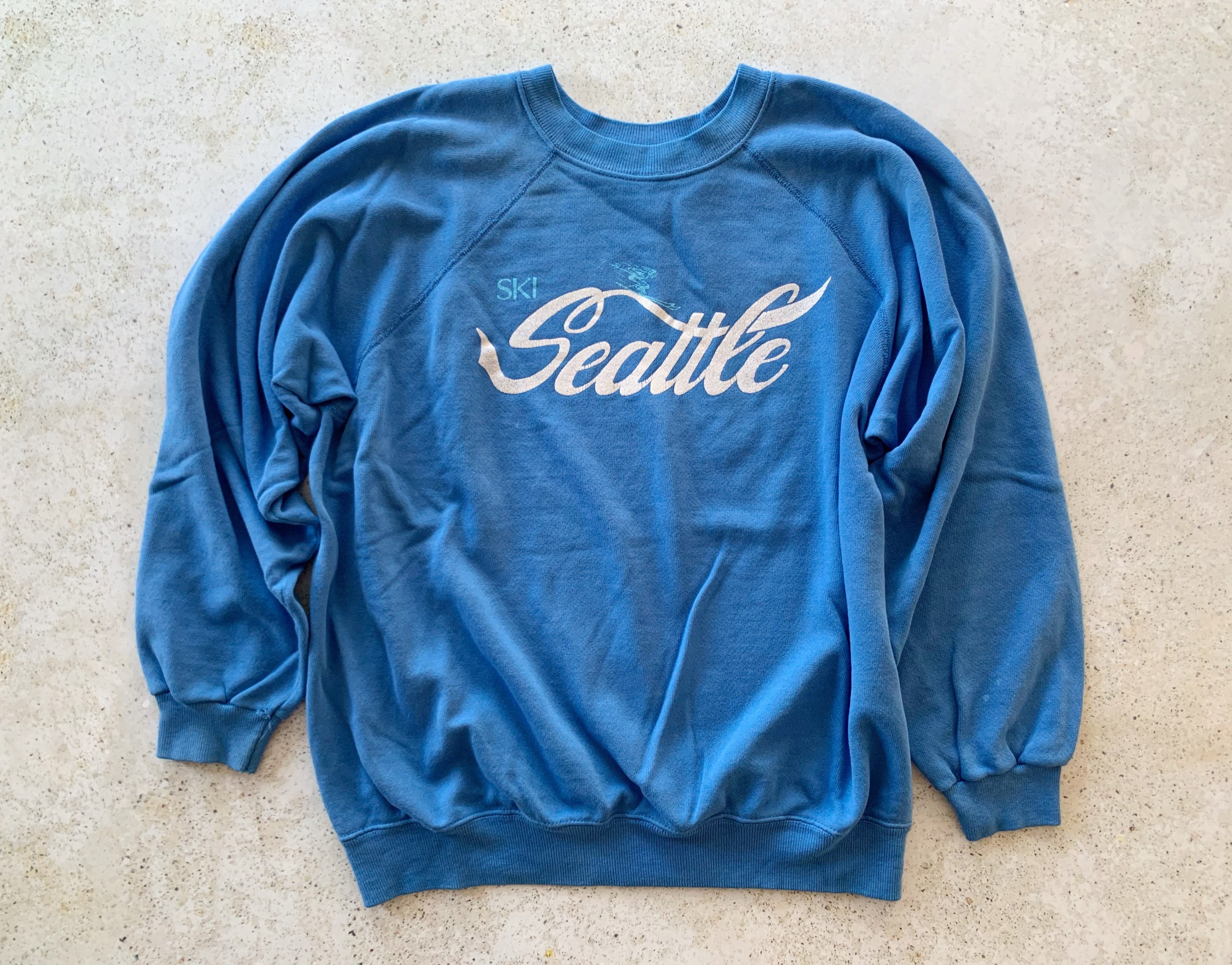 Vintage Sweatshirt | SKI SEATTLE Winter Snow Mountain 80’s 90’s Raglan ...