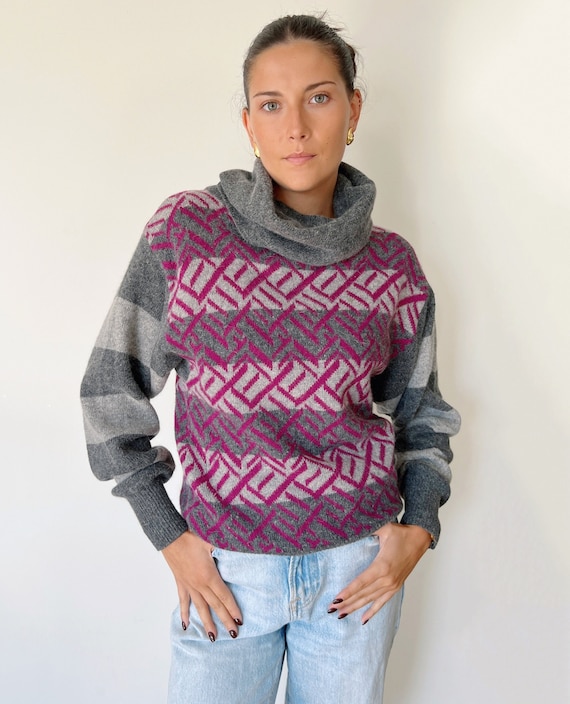 Vintage Sweater DIOR Woven Knit Pullover Top Shirt 80s 90s Vintage Sweater DIOR Woven Knit Pullover Top Shirt 80s 90s
