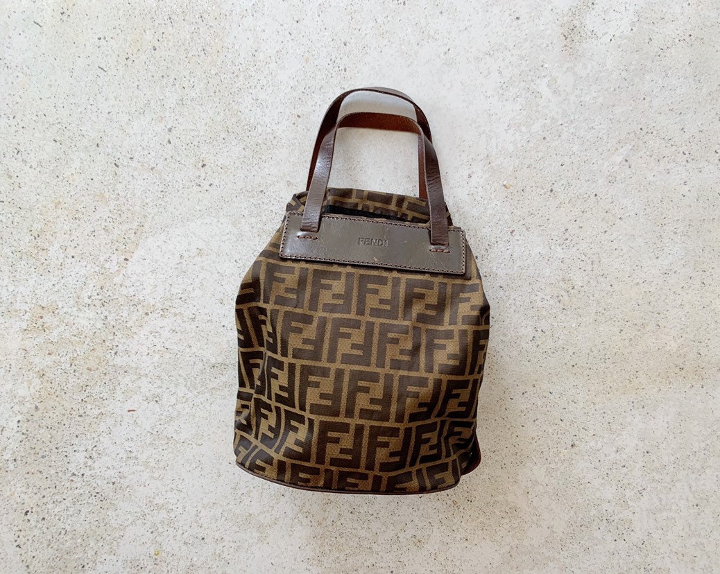 Vintage Bag | FENDI Zucca FF Monogram Mini Tote Bag Purse