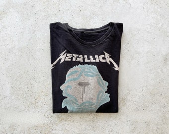 Vintage T-Shirt | METALLICA Seattle Y2K Band Rock Metal Top Shirt Graphic Tee Black | Size L