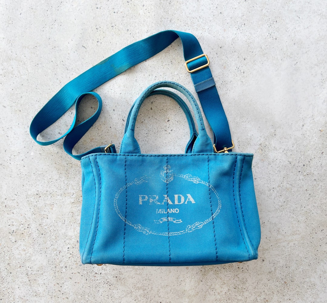 PRADA CANAPA SPORT CANVAS TOTE BAG
