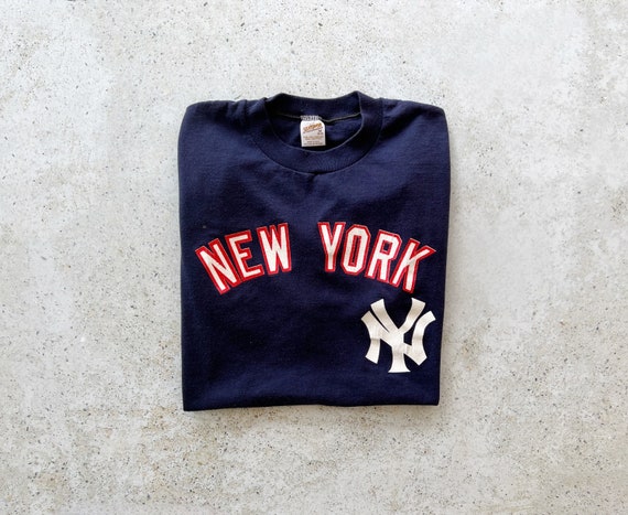 Vintage T-Shirt | NY YANKEES Baseball Sports Ragl… - image 1