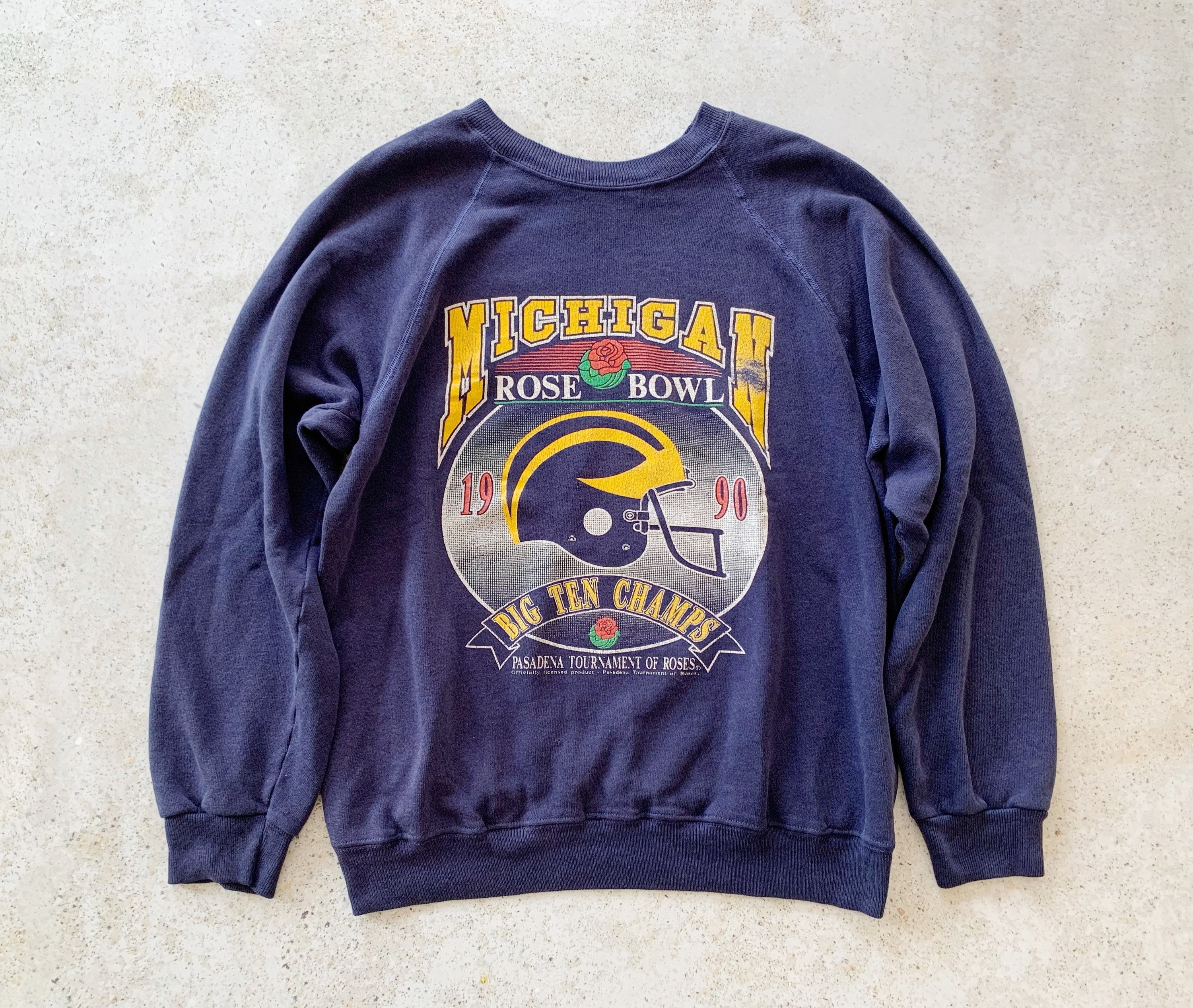 Vintage Sweatshirt | MICHIGAN Rose Bowl 1990 Raglan Crew Pullover ...
