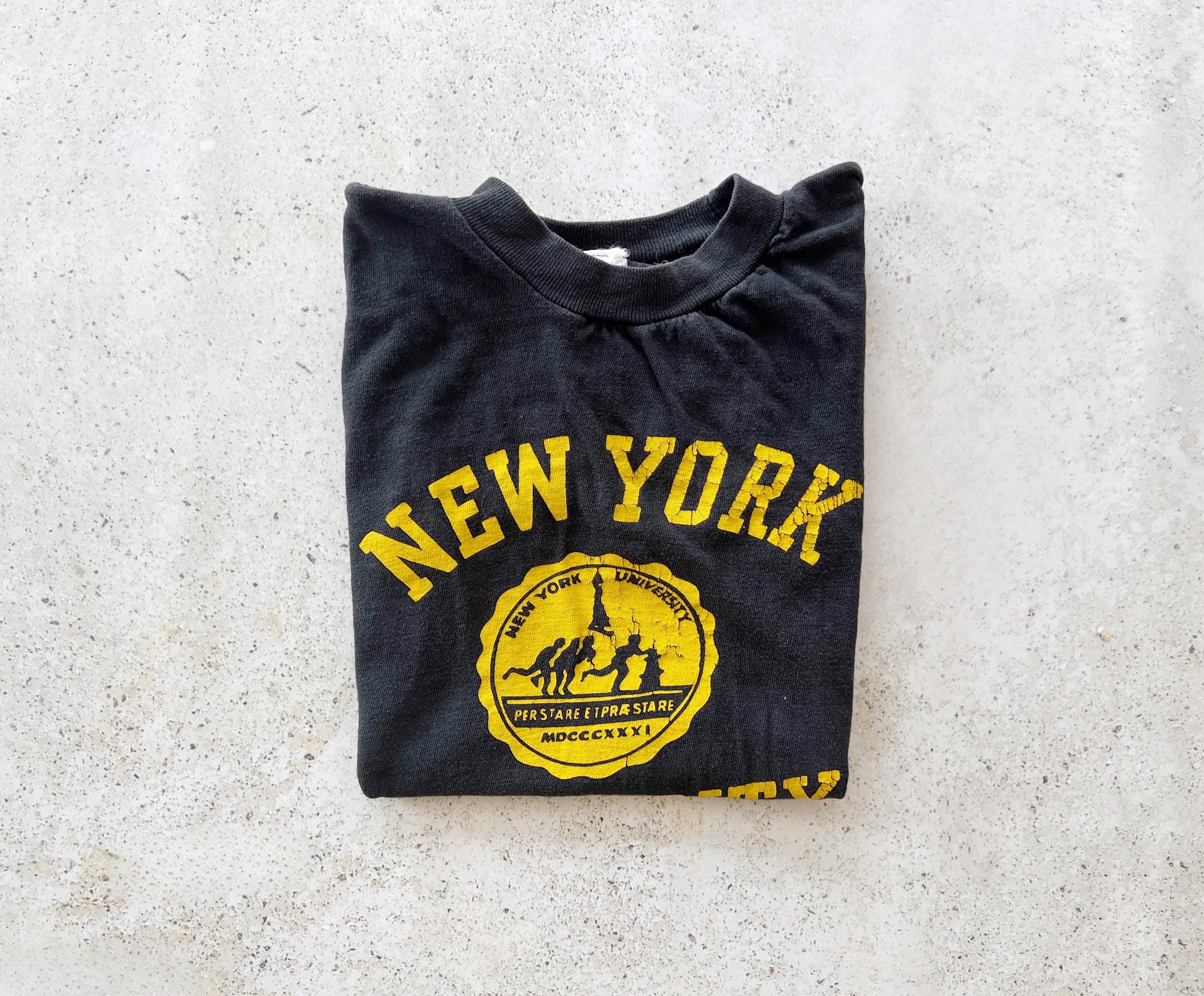 Vintage T-shirt NYU College New York University Shirt Top