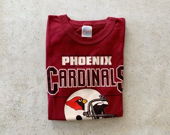 Vintage T-Shirt | PHOENIX CARDINALS Baseball Pullover Shirt 80’s Red Maroon | Size M