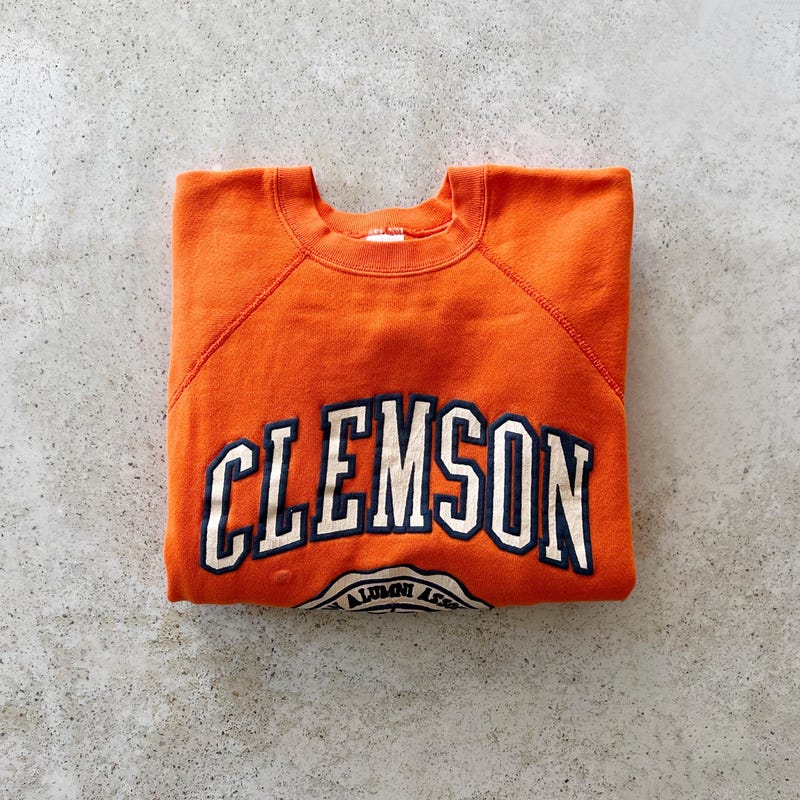 Licensed Sample Clemson Black Colorblock Sweatshirt