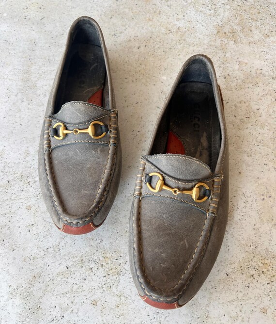 Vintage Shoes | GUCCI Horsebit Women's Leather Driving Loafers