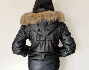 Vintage Jacket | GUCCI Leather Puffer Bomber Jacket Coat Vintage Jacket | GUCCI Leather Puffer Bomber Jacket Coat