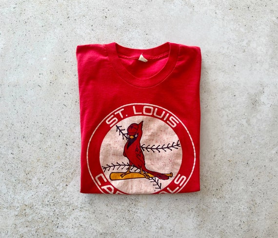 80s St. Louis Cardinals Baseball Raglan t-shirt Youth Small - The