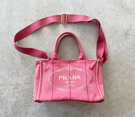 Vintage Bag | PRADA Canapa Mini Canvas Convertible Beach Vintage Bag | PRADA Canapa Mini Canvas Convertible Beach
