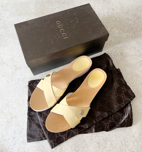 Vintage Shoes | GUCCI Clogs Mules Slides Sandals … - image 9