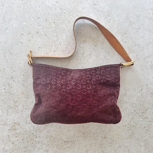 suede celine ribbon bag