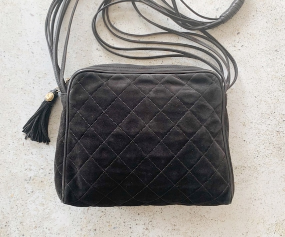 Chanel Brand New Black Crinkled Leather Coin Purse Crossbody Bag - LAR  Vintage