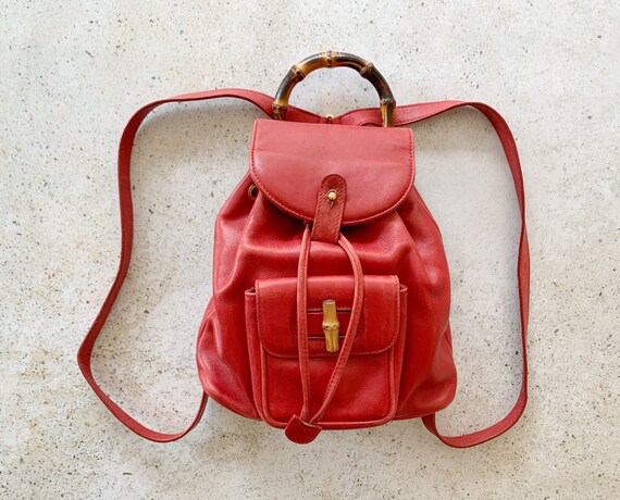 Vintage Bag GUCCI GG Bamboo Leather 