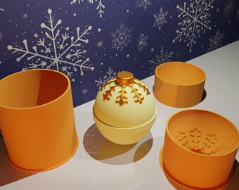 Weihnachtsschmuck Badebombenform