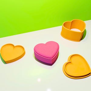 Heart Flat Bath Bomb Mold