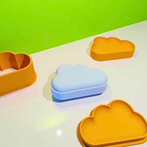 Cloud Flat Bath Bomb Mold