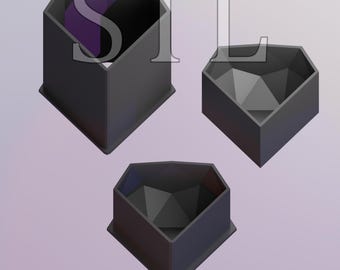 Digitaal STL-bestand Diamond Bath Bomb Mould FDM-printers