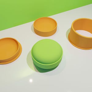 Shampoo round bath bomb mold