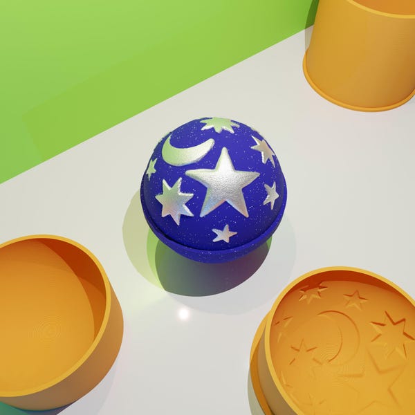 Dusk Sphere with stars bath bomb mold