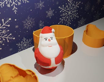 Weihnachtsmann Badebombenform