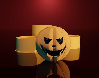 Badbomvorm voor Halloween-pompoen