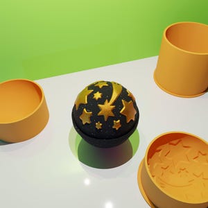 Dusk 2 Sphere with stars bath bomb mold