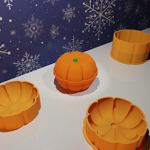 Mandarijnvorm voor 2 bath bomb