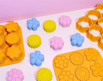Flowers Mini Pack 9 pcs 1.2" Multy Batch Bath Bomb Mold