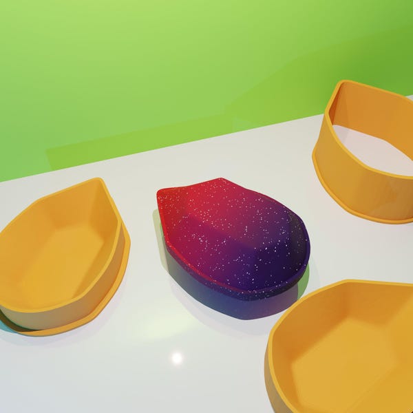 Sapphire bath bomb mold